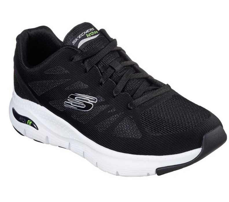 Skechers Herr Svarta/Vita Sneakers - Arch Fit - Charge Back - Sverige (FAMEY-2195)